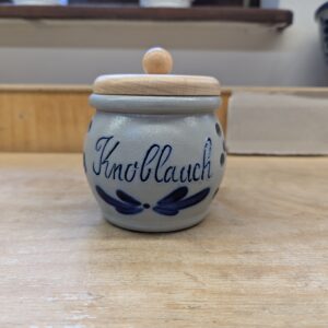 Knoblauchdose mit Holzdeckel 0,3 Liter